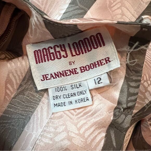 Maggie London 100% silk striped tunic - Picture 4 of 11